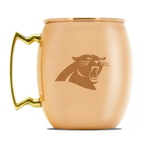 Carolina Panthers Copper Moscow Mule Mug