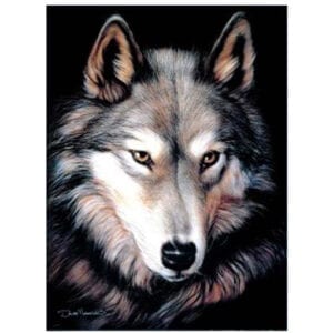 Large wolf blanket