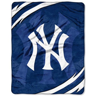 Yankees blue white blanket 2