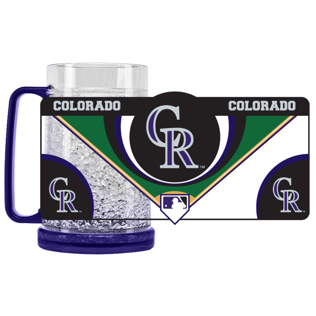 Colorado Rockies mug and banner
