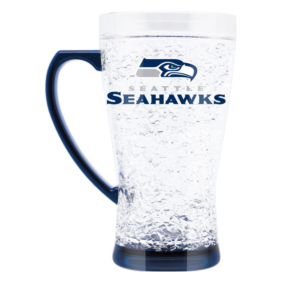 Seattle Seahawks large mug with dark blue handle