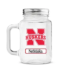 Nebraska Huskers glass cup