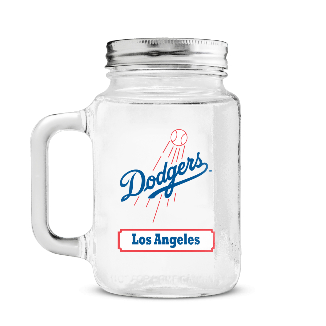 Mason mug LA Dodgers logo