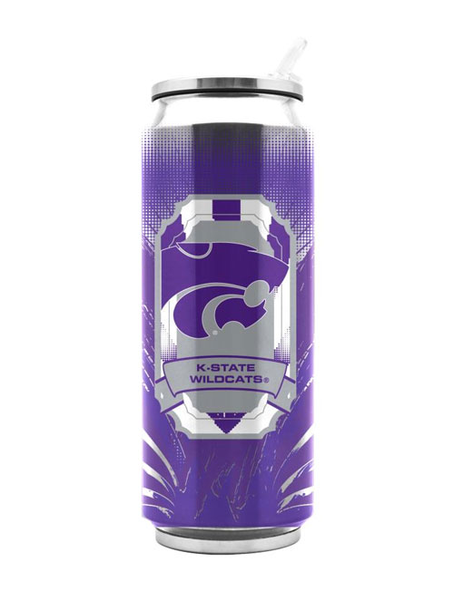 Purple thermocup wildcat logo