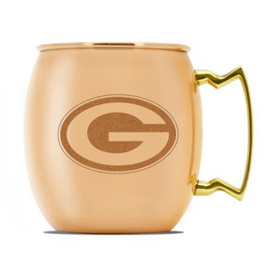 Green Bay Packers copper Moscow Mule mug, MEDIUM 16 oz.