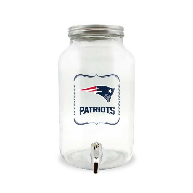 New England Patriots Glass Sun Tea Jar, Medium