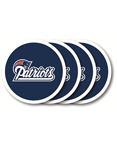 New England Patriots Coaster Set, 4pk