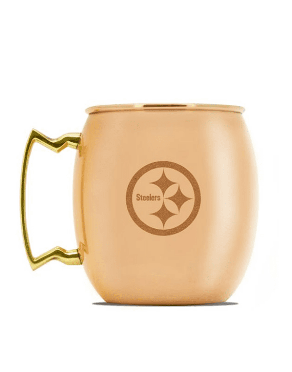 Pittsburgh Steelers Copper Moscow Mule Mug, MEDIUM 16 oz.
