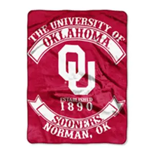 Pink university of Oklahoma plush blanket