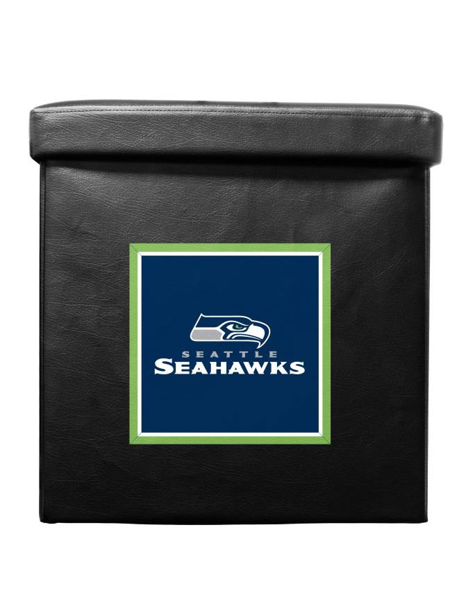 Black ottoman Seattle Seahawks