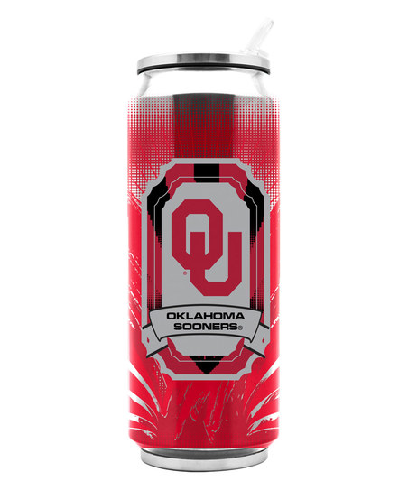 large Sooners Thermocan with straw