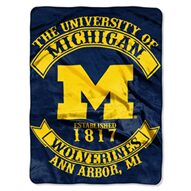 University of Michigan Wolverines blanket