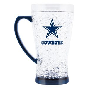 dallas cowboys crystal flared mug 16 oz