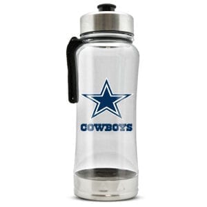 dallas cowboys clip-on water bottle
