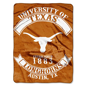 Texas Longhorns plush blanket