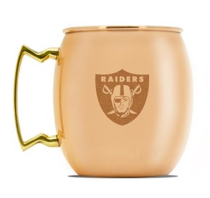 Oakland Raiders copper Moscow Mule mug, large