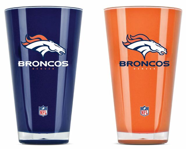 Denver Broncos Acrylic Tumblers – Set of 2 (20 oz)